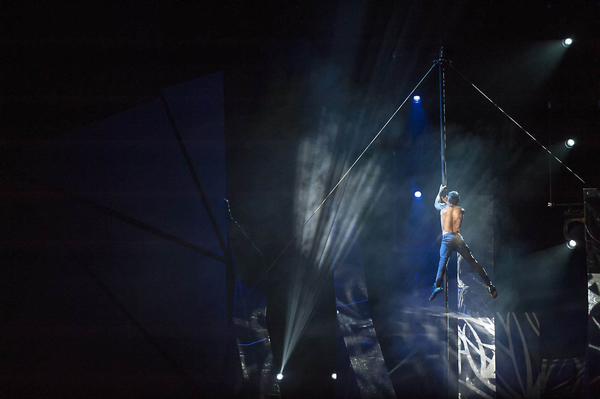 Scalada - Vision by Cirque du Soleil 2016: Barra vertical amb acrobàcies